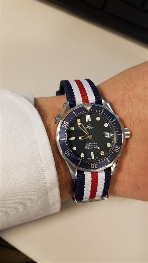 omega seamaster nato|omega wrist straps.